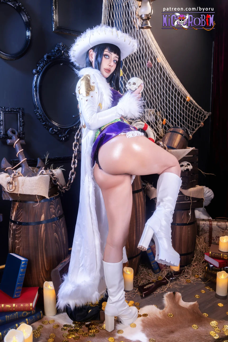 Byoru - 海贼王 妮可·罗宾 [83P,30V-3.38GB] tg@simisebaisi 【丝足阁】036.webp